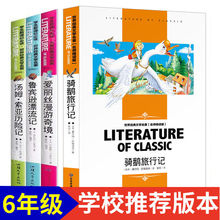 六年级必读 鲁滨逊漂流记 汤姆索亚历险记 骑鹅旅行记 图书批发