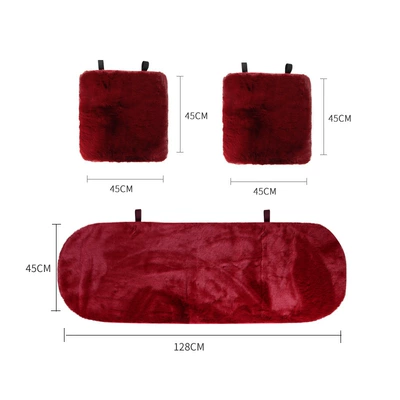 Seat Cushion Three-Piece Set, Wool pad