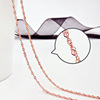 Necklace, box, bar, starry sky, chain for key bag , 925 sample silver, wholesale