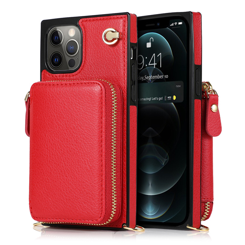 iPhone16E Zipper Mobile Phone Leather Case Multi-Functional Apple 15PRO MAX Walchback Crossbody Mobile Phone Case iPhone16E Zipper Mobile Phone Leather Case Multi-Functional Apple 15PRO MAX Walchback Crossbody Mobile Phone Case