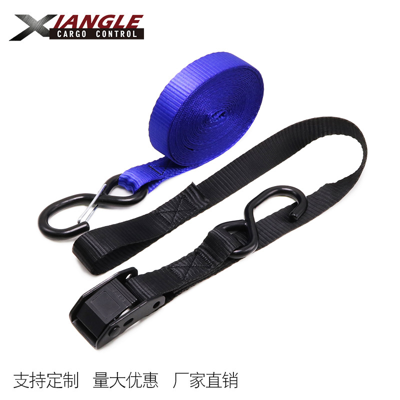 25mm涤纶织带摩托车电动车压扣捆绑带可定长度厂家专供量大优惠