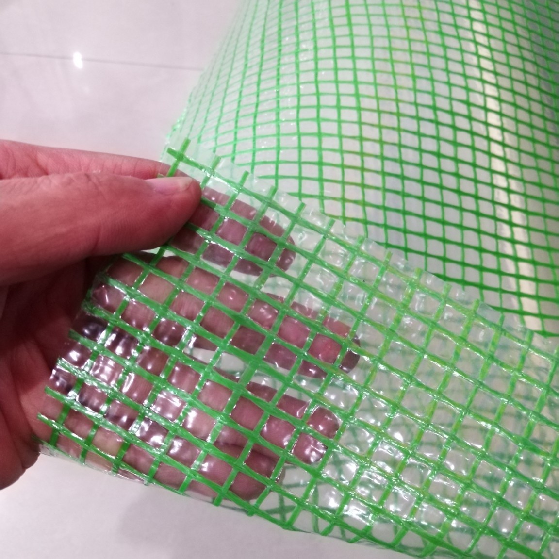 生产PE网格布 Mesh fabric 防水网格布 花房保暖布PE Tarpaulin
