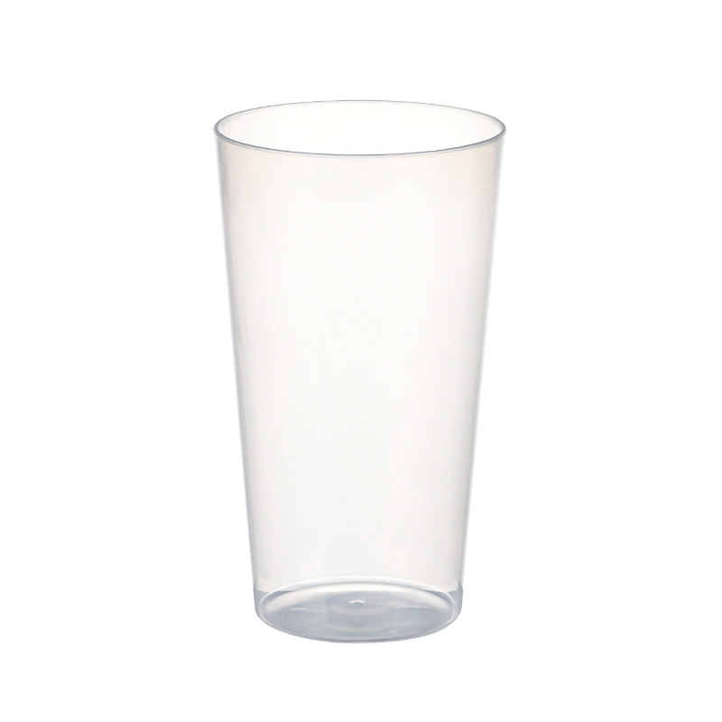 Nueva taza de boca ancha de plástico colorido taza de agua taza de enjuague bucal sin tapa taza de trompeta PP creativo taza de plástico de color sólido al por mayor