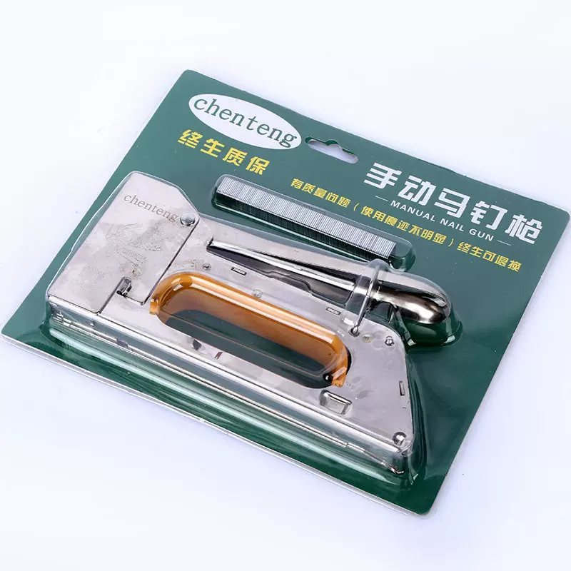 厂家定制手动码钉枪木工U型码钉抢射钉枪油画马订枪相框钉枪1008f