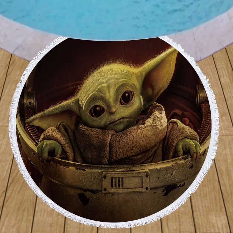 Star Wars cross-border foreign trade microfiber with tassels feel soft anti-DDoS pro logo bath towel beach towel