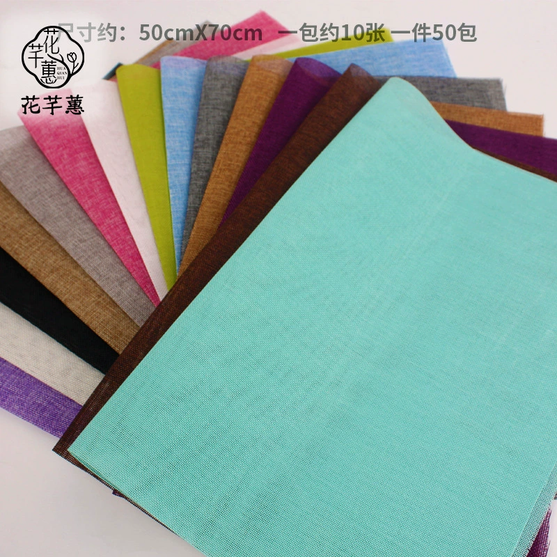 Цветной льняной кусок винтажный цветной льняной кусок оптом цветочная упаковка цветный льняной кусок оптом цветочный магазин букет упаковочный материал