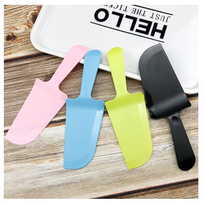 Faste plastic cake cutting knife disposable birthday cake black…
