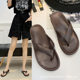 2024 new flip-flops flat heel beach slippers women summer fashion outerwear lovers slippers men manufacturers wholesale