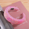 Resin, soft sponge headband, hair accessory, European style, diamond encrusted