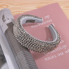 Resin, soft sponge headband, hair accessory, European style, diamond encrusted