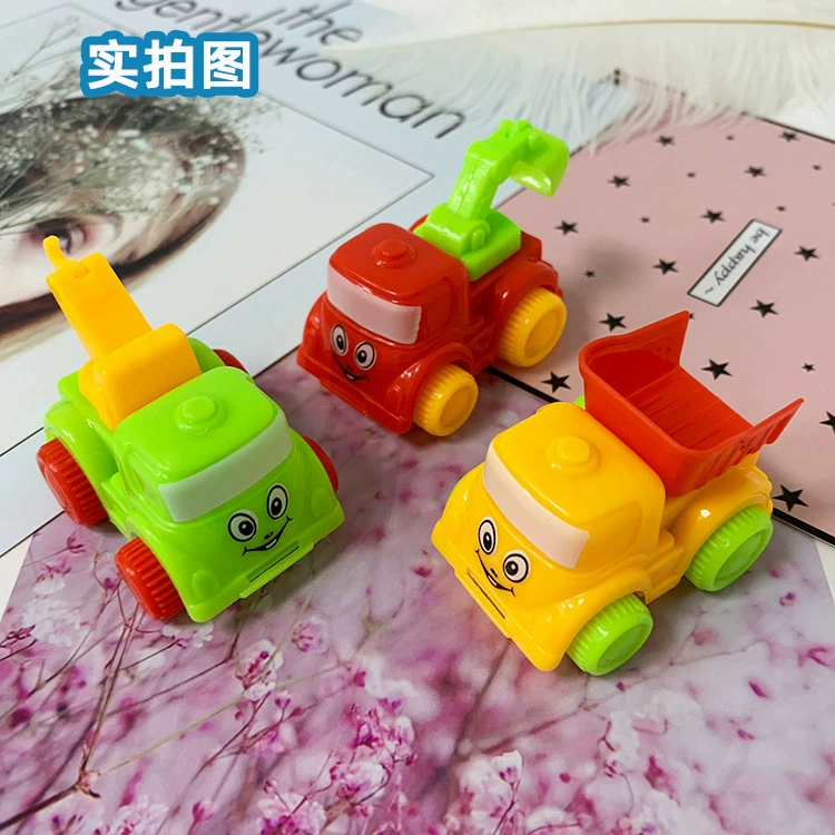 Детская маленькая игрушка мультфильм мини-тянуть назад Инженерная машина детский сад мальчик маленький подарок конфеты игрушка трансграничные прямые поставки