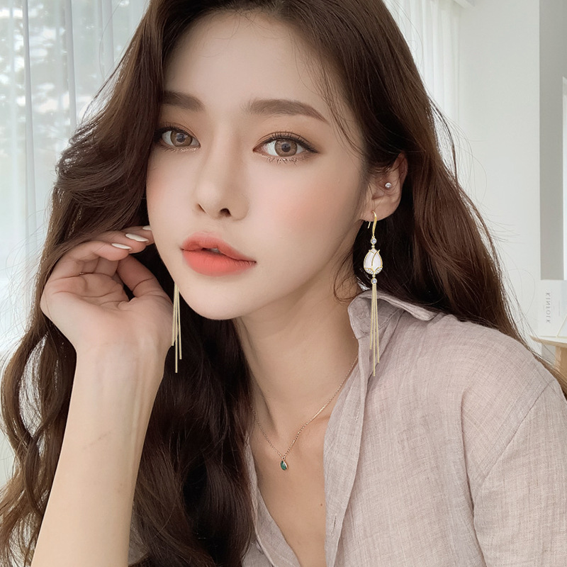 Elegant design long earrings