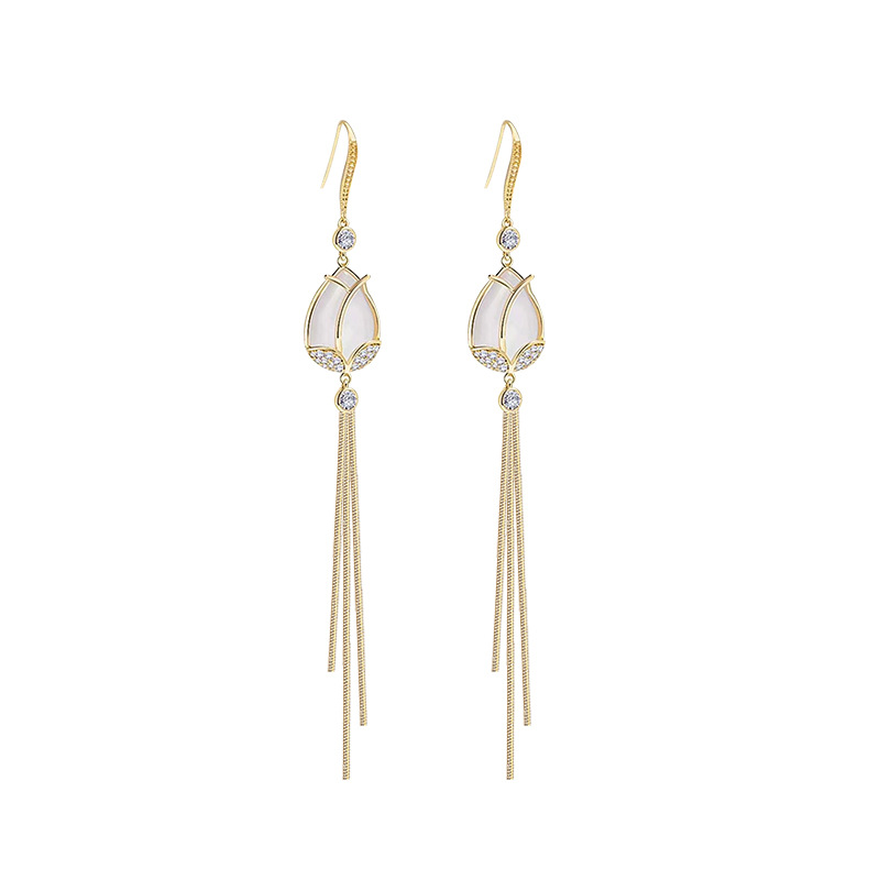 Elegant design long earrings