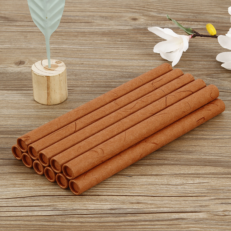 工厂线香纸罐佛香圆筒罐牛皮纸罐佛香包装罐纸筒批发通用包装可印