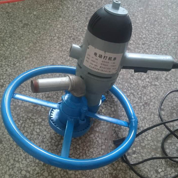 Manual well drilling machine household well drilling 220V electric rotary table well drilling machine small water well drilling rig rural well drilling artifact