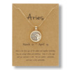 Zodiac signs, necklace for beloved, chain for key bag 