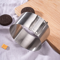 4-inch Stainless Steel Round Mousse Ring Mold American Adjustable Chocolate Mini Cake Home Baking Tool