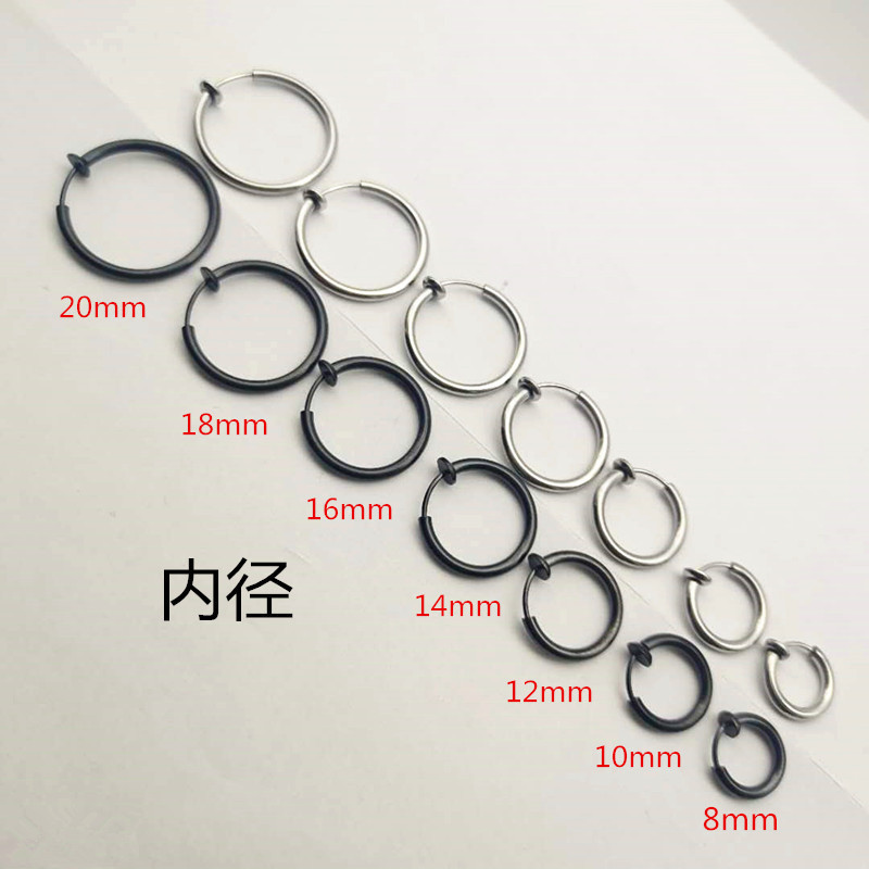 Factory Direct Sales Wholesale Trendy and Fashionable Korean Style Non-Pierced Ear Clip Earrings for Men and Women, Non-Allergenic Earrings