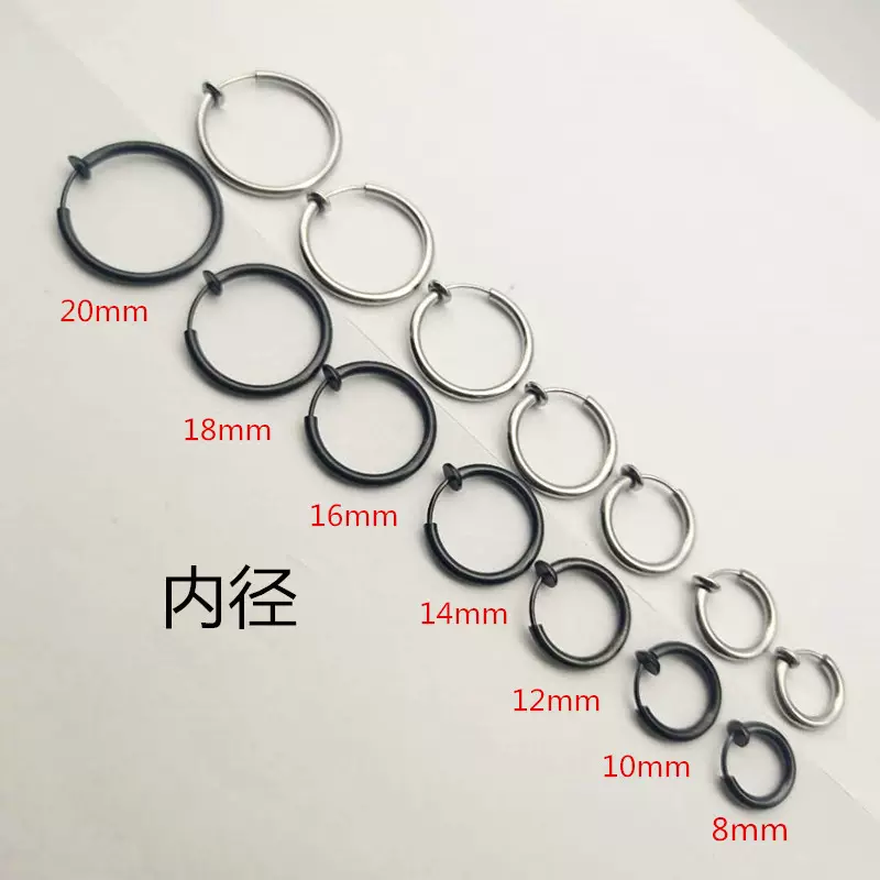 Factory Direct Sales Wholesale Trendy and Fashionable Korean Style Non-Pierced Ear Clip Earrings for Men and Women, Non-Allergenic Earrings
