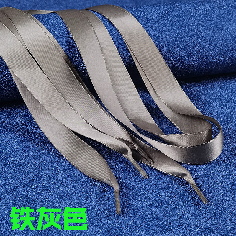 Cinta de encaje satinado color caramelo Satén de poliéster de doble cara Satén de encaje brillante encaje ancho cinta plana encaje