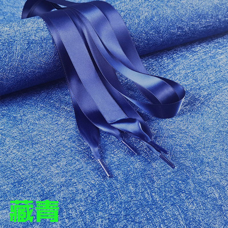 Cinta de encaje satinado color caramelo Satén de poliéster de doble cara Satén de encaje brillante encaje ancho cinta plana encaje