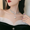 Brand ring from pearl, necklace, chain, universal choker, internet celebrity, diamond encrusted, simple and elegant design