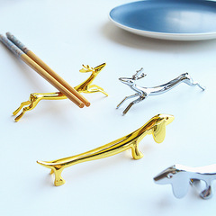 クリエイティブでかわいい金属箸ホルダー和風家庭用漫画食器ホテルの装飾品クロスボーダーポータブルセット