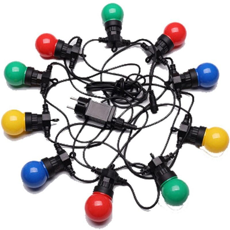 Guirnaldas de luces para exteriores con bombillas G50 de bajo voltaje, se pueden conectar en serie, bombillas de decoración para jardín y bodas de 24V, luces de ambiente para camping.