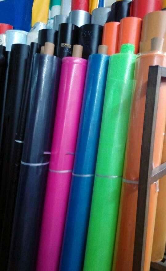 PVC夹网皮革  EVA网眼皮革