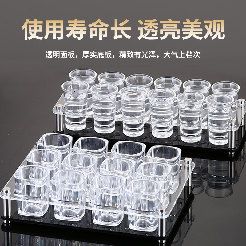 Bar portavasos acrílico combinación de plástico bala taza estante bar una taza de vino blanco taza de vino extranjero estante transparente