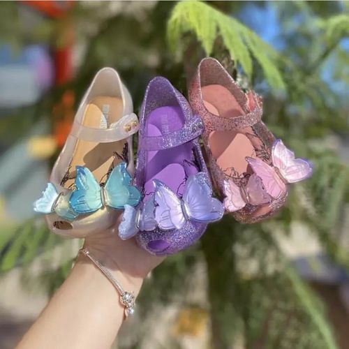 Brazilian children's jelly shoes 2024 new girls princess shoes baby summer children's shoes dance shoes kindergarten sandals