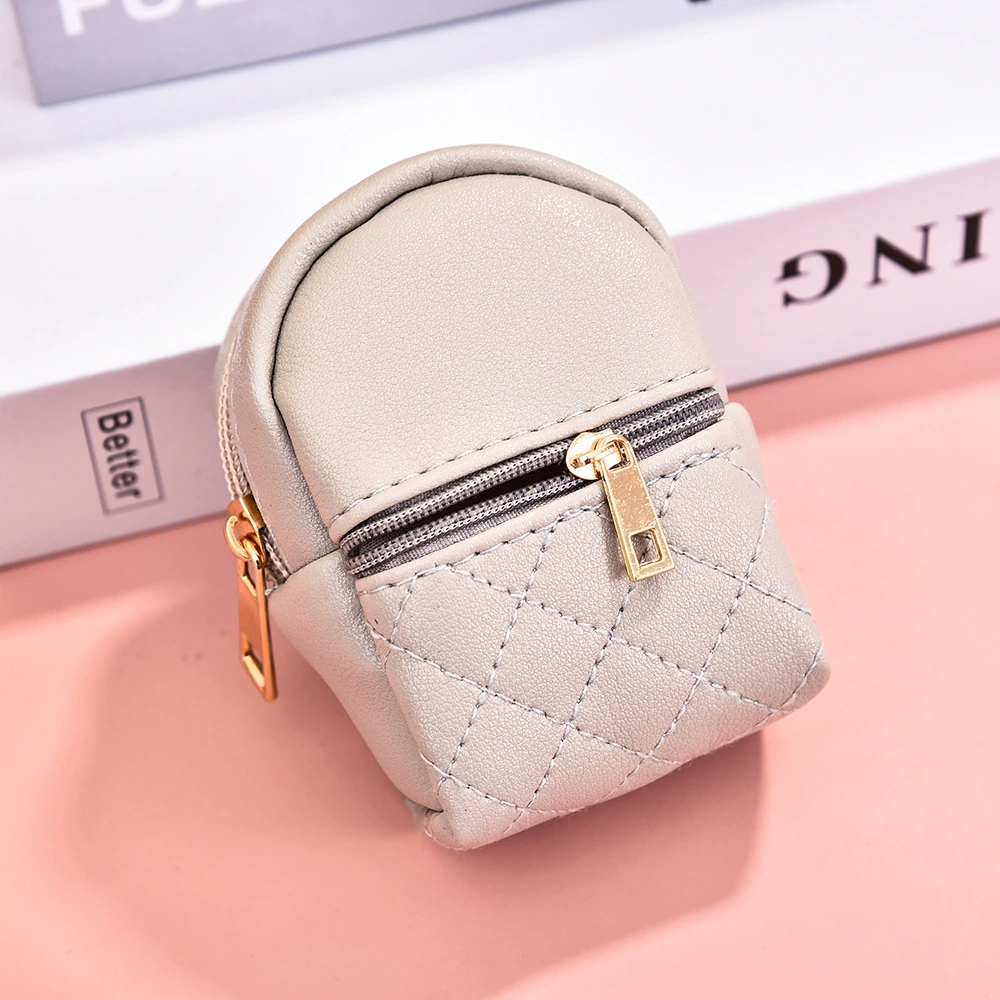 Small polyurethane wallet, cute backpack, key bag, lipstick, organizer bag, new collection