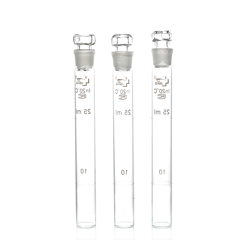 带刻度比色管化学实验室耗材比色管10 25 50 100ml纳氏玻璃比色管