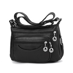 2023 New Middle-Aged Soft Leather Women's Bag Elderly Women's Bag Women's Backpack Crossbody Bag Women's Small Bag Shoulder Bag Mother's Bag