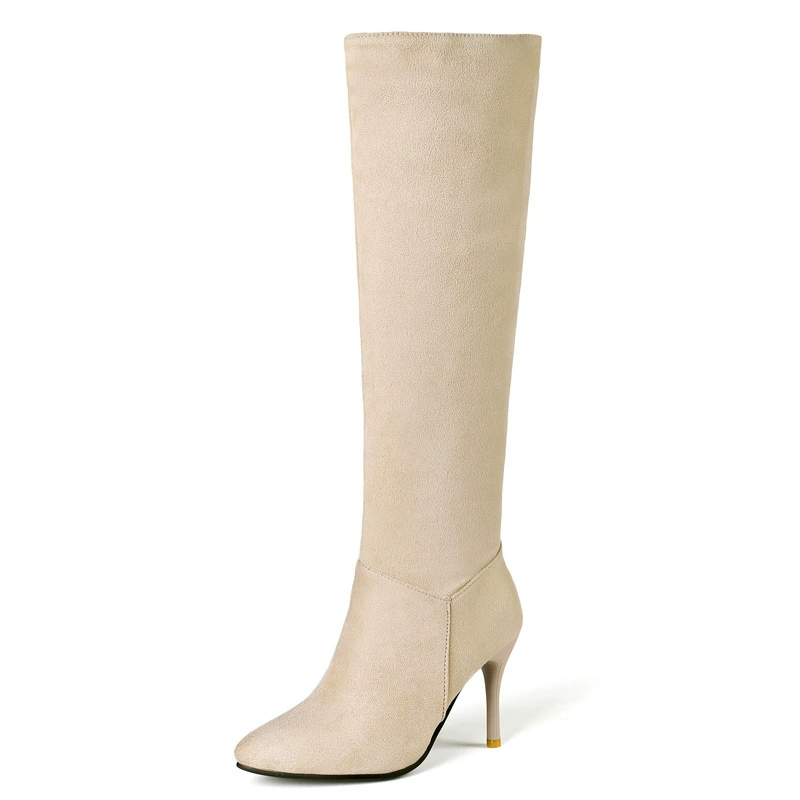Elastic high boots high heels, 2023, autumn, plus size