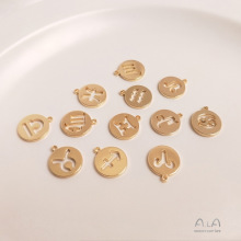 14K����ɫ����12�����U�ՈA�Ƶ����ֹ����diy������Ʒ���