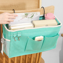 寝室上铺加大床边收纳袋挂袋床头布艺储物挂篮住校学生床上宿舍