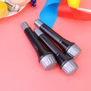 Игрушечный микрофон чёрный пластиковый реквизит для выступлений