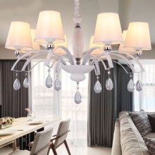 简欧式吊灯大气吸顶简约铁艺田园布艺美式水晶卧室餐厅客厅灯具