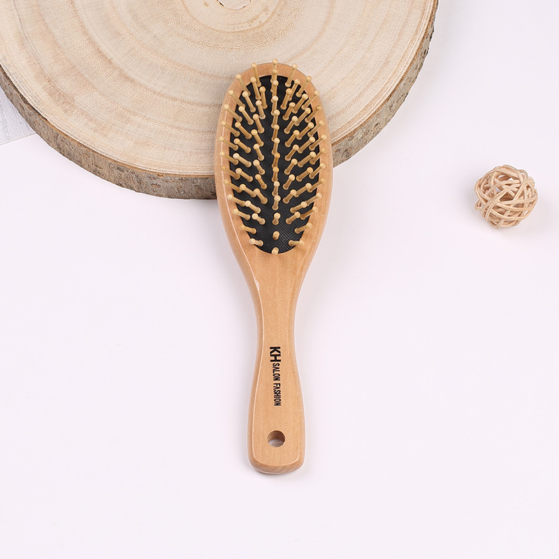 Inicio diario cabeza masaje cojín de aire bolsa de aire masaje peine loto masaje madera peine alisado frizz