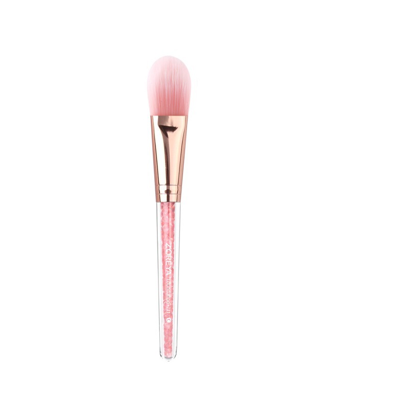 Zoreya Blush sombra de ojos cepillo traje interior diamante cristal Rosa maquillaje cepillo bolsa de almacenamiento Fundación cepillo maquillaje herramientas