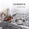 Factory direct new models of hangable stainless steel single bowl dog cage hanging bowl, pet bowl cat bowl spot wholesale