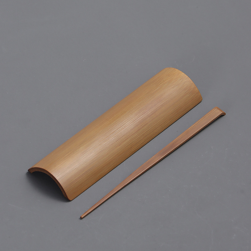 (Entrega de una pieza) Ceremonia de té de bambú hecha a mano juego de té de seis caballeros juego de té de bambú de tres piezas al por mayor de fábrica