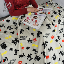 冬季加厚珊瑚绒法兰绒卡通渗透印花全检出口日本包边毛毯超柔软