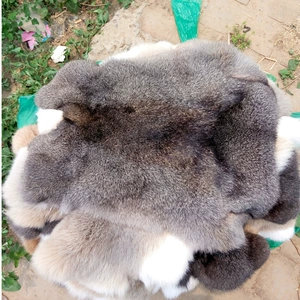 [厂家现货供应兔子皮原色兔毛皮张子装饰手工辅料草兔皮可来样代发]
