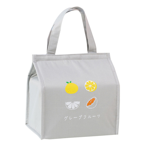 Lunch box bag thermal bag box square fruit lunch bag thickened aluminum film waterproof Oxford cloth portable handle thermal bag