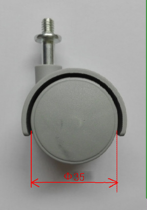 厂家供应取暖器家具油汀足浴盆冷风扇对流吸尘器等万向脚轮35PP轮