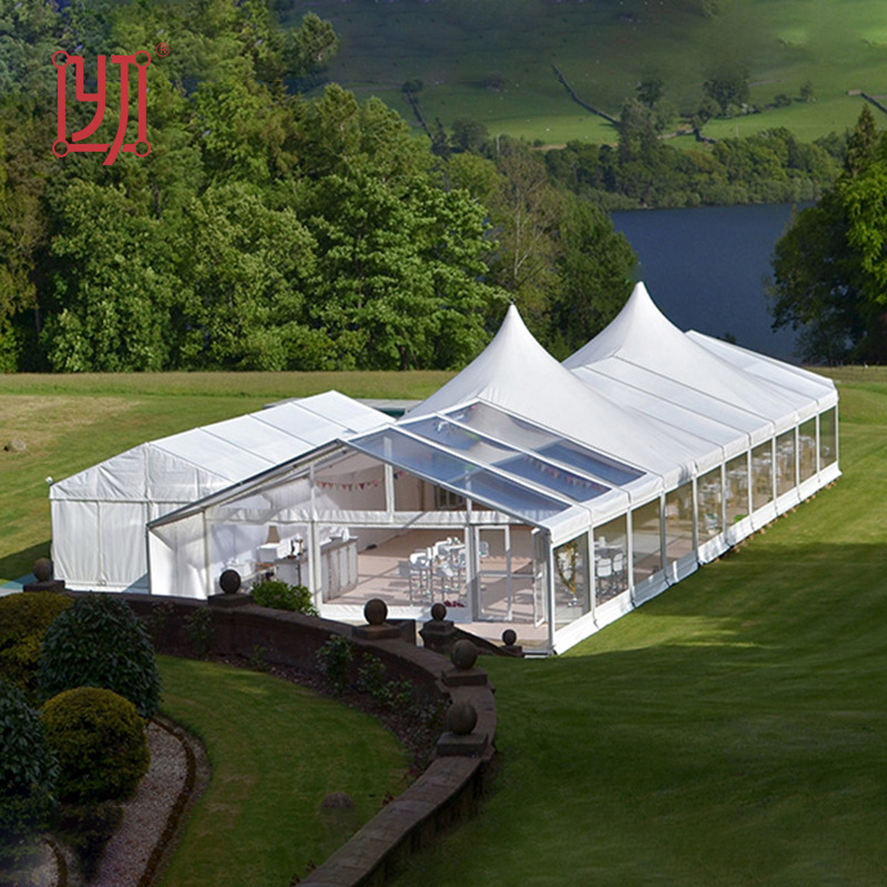 婚礼婚庆透明篷房厂家 组合篷房异形篷房尖顶铝合金PVC布活动篷房