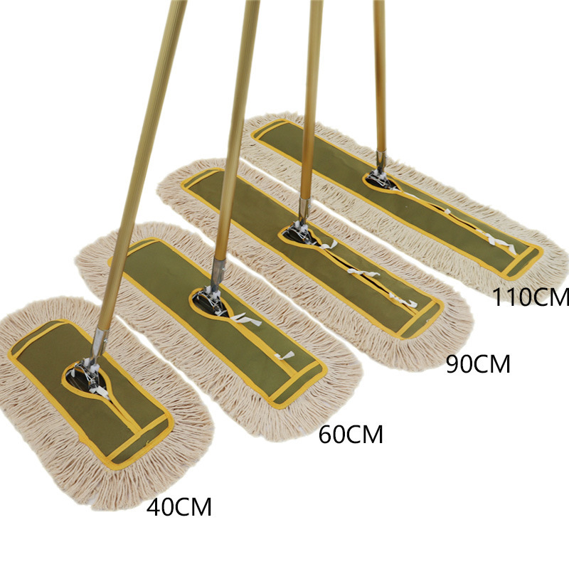 Thickened Big Dust Push Factory Hotel Large Mop Absorbent Wide Row Drag Lazy Flat Floor Drag Tape Cotton Yarn Drag
