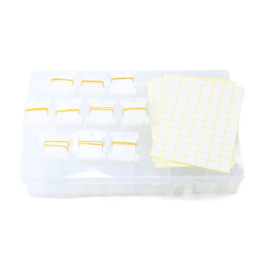 36-grid detachable storage box, cross-stitch thread winding board, leftover thread organizer set